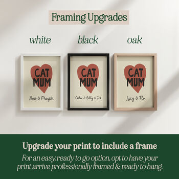 Personalised Cat Mum Print, 4 of 11