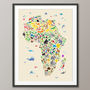 Animal Map Of Africa Childrens Print, thumbnail 6 of 6
