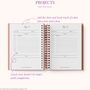 Personalised Luxury 2025 Weekly Diary| Planner| Lavender, thumbnail 8 of 10