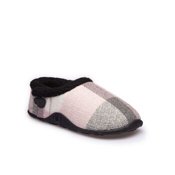 Charlotte Pink Grey Check Women's Slippers/Indoor Shoes, 5 of 6
