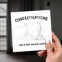 Lesbian Wedding Card – Mrs And Mrs Illustration, thumbnail 7 of 7