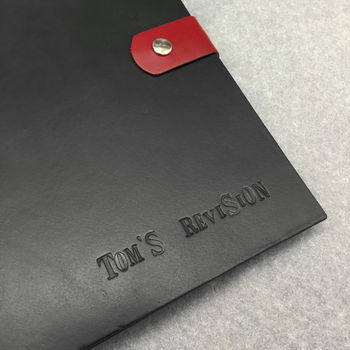 Personalised Refillable Leather Notebook, 9 of 12