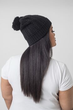 Satin Lined Bobble Beanie, 5 of 8