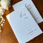 Vow Books Personalised Wedding Reading Cotton Cards, thumbnail 12 of 12