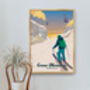 Crans Montana Ski Resort Switzerland Poster Art Print, thumbnail 5 of 8