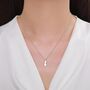 Sterling Silver Playful Cat Pendant Necklace, thumbnail 2 of 12