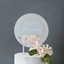 Personalised Wedding Cake Topper Rose Design, thumbnail 6 of 7