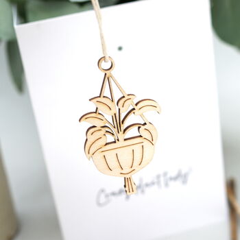 Bloomin' Wooden Charm Personalised Birthday Card, 5 of 7