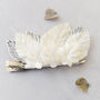 Ivory And Silver Bridal Or Bridesmaid Leafy Hairclip, thumbnail 4 of 11