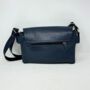 Multi Compartment Womens Leather Handbag Shoulder Bag In Navy Blue, thumbnail 8 of 8