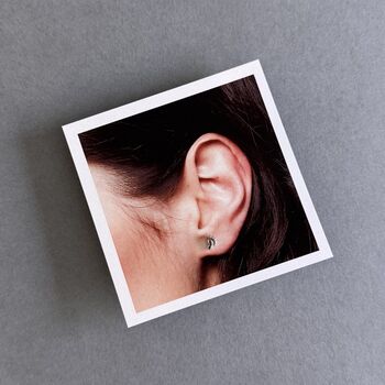 New Mum Sterling Silver Little Feet Earrings, 4 of 5