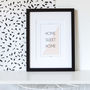 Personalised 'Home Sweet Home' Colour Block Print, thumbnail 1 of 5