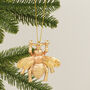 G Decor Large Gold Bee Christmas Decoration, thumbnail 1 of 4