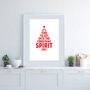 Personalised Get Into The Christmas Spirit Print, thumbnail 8 of 10