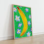 Banana Food Art Print Kitchen Fruit Poster, thumbnail 1 of 12