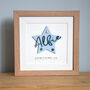 Wooden Star New Baby Name Print, thumbnail 2 of 3