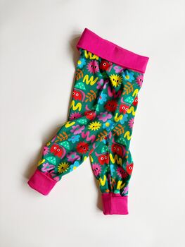 Colour Pop Garden Print Grow With Me Organic Leggings, 2 of 3