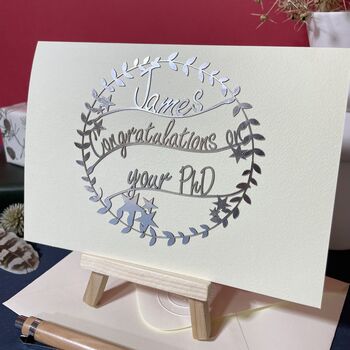 Personalised Ph D Congratulations Card, 9 of 9