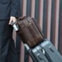 Leather Briefcase With Luggage Strap Worn Look, thumbnail 9 of 9