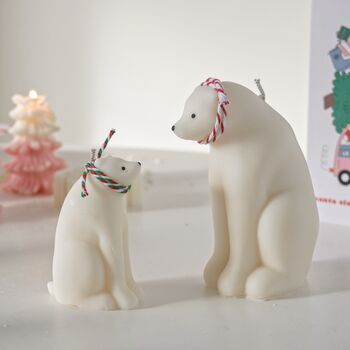 Winter Polar Bear Soy Candle, 2 of 4