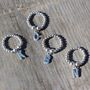 Sterling Silver Ball Bead Ring With Letter Initial, thumbnail 1 of 9