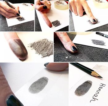 Inked Round Monogram Fingerprint Cufflinks, 12 of 12
