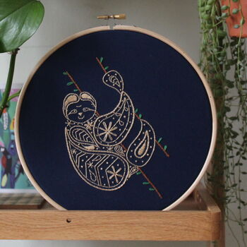 Sloth Embroidery Kit, 4 of 6
