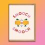 Smooch Smooch Love Greeting Card, thumbnail 1 of 2