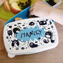 Personalised Monsters Blue Lunch Box For Kids, thumbnail 1 of 2