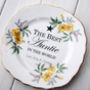 Personalised 'Best Auntie' Vintage China Plate, thumbnail 3 of 4