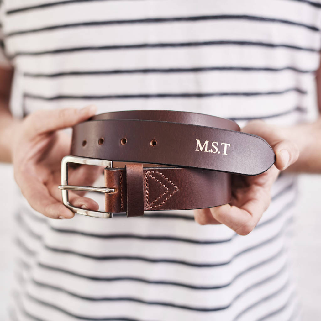 Personalised Mens Leather Belt, 1 of 8