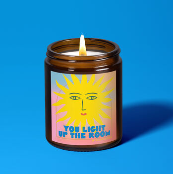 You Light Up The Room Sun Scented Candle Gift, 6 of 7