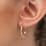 Gold Plated And Sterling Silver Celestial Hoop Earrings, thumbnail 1 of 6