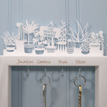 Personalised Large Potted Plants Key Holder, 2 of 3