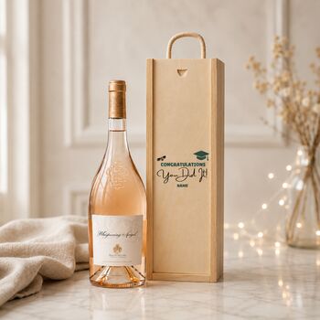 Personalised Graduation Rosé Wine Gift Set, 2 of 8