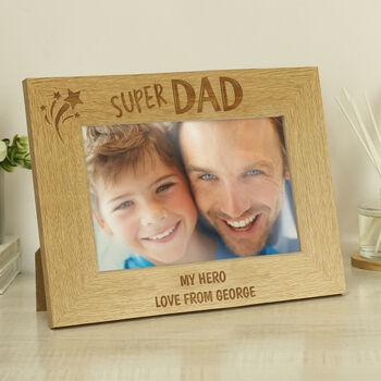 Super Dad Photo Frame Fathers Day Gifts, 4 of 5