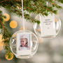 Personalised Christmas Photo Glass Dome Bauble, thumbnail 1 of 3