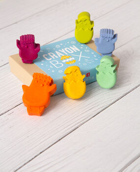 Set Of Six Easter Chick Style Wax Crayons, 5 of 5