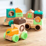 Personalised Woodland Animal Train Set Gift For Christening Baptism, thumbnail 4 of 4