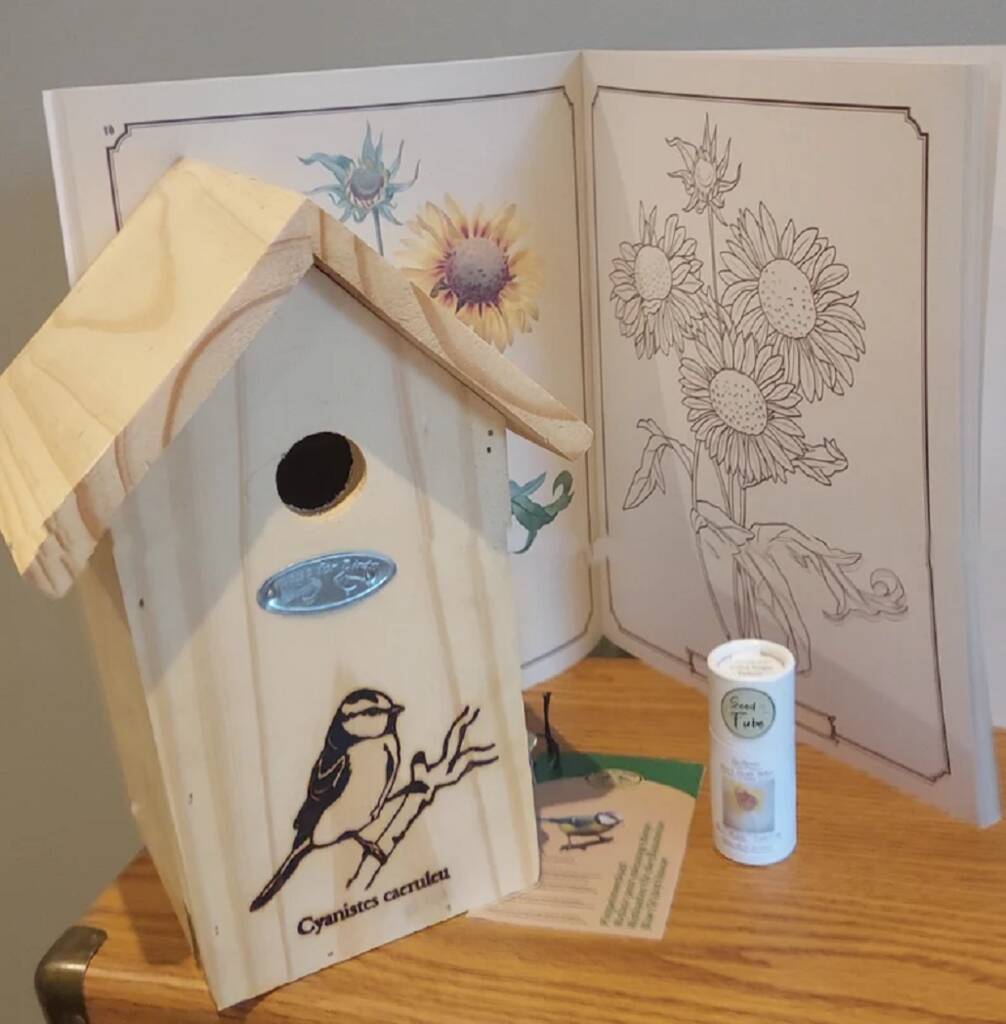 Bird Home And Sunflower Seeds Gift Set, 1 of 7