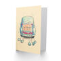 Just Married Tin Can Car Retro Style Wedding Card, thumbnail 2 of 4