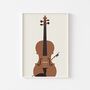 Violin Music Print | Viola Instrument Poster, thumbnail 4 of 7