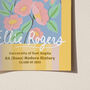 Personalised 'Blooming Brilliant' Print 2025 Graduation Gift For Her, thumbnail 2 of 8