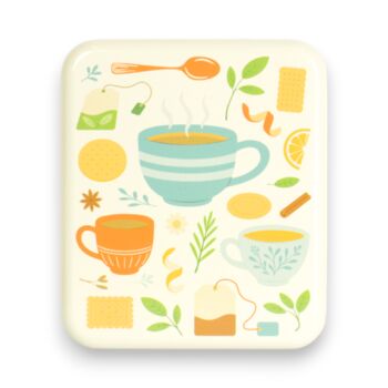 Tea Bag Travel Pocket Tin Tea Lover Gift Storage Box | Ebtk, 2 of 4