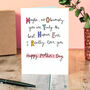 The Best Human Ever Acrostic Mother's Day Card, thumbnail 1 of 2