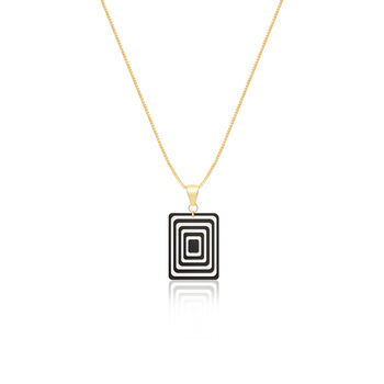 Matching Earrings And Necklace Set | Black And White, 4 of 10