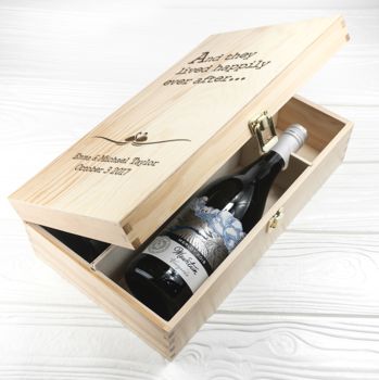 Personalised Fairy Tale Wedding Wine Box, 2 of 2