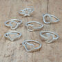 Geometric Rings. Sterling Silver Shape Rings, thumbnail 2 of 12