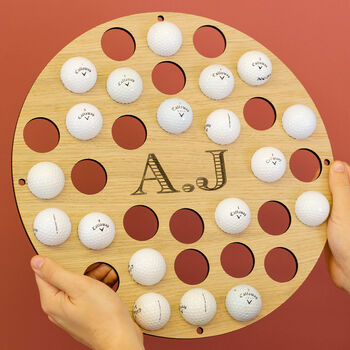 Personalised Initials Golf Ball Collector Wall Art, 3 of 4
