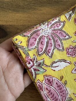 Dining Napkins, Indian Block Print, 12 Inches, 6 of 8